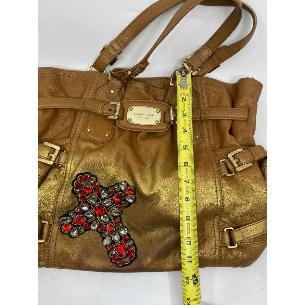 MICHAEL KORS Large leather Tote Bag customized - Picture 9 of 14